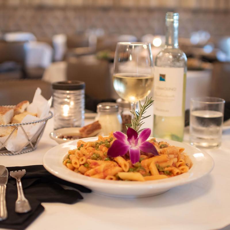 menu item 7 of 13, Penne alla Vodka with Peas