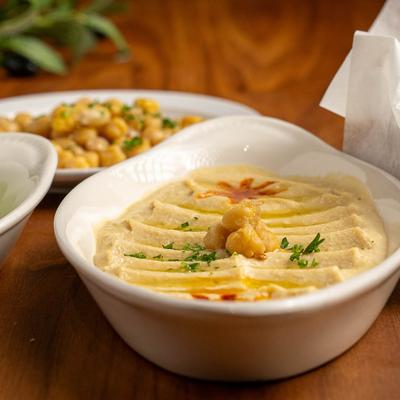 Hummus and other dishes.