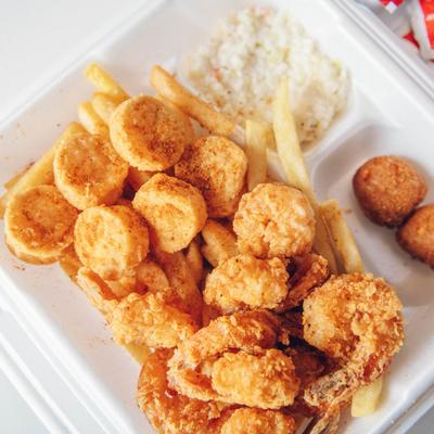 Scallops Combo Plate.