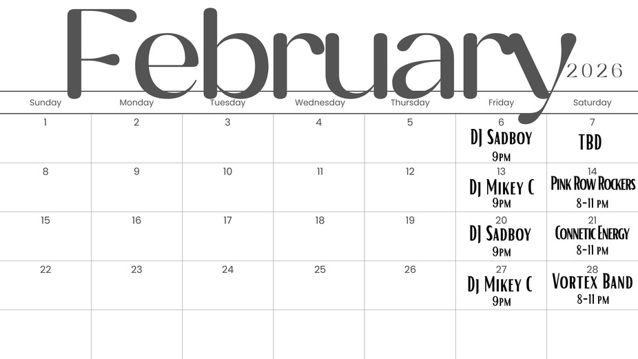 February '26 Live Music event photo