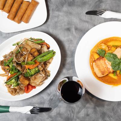 Hot & Crazy Noodles and Mango Curry.