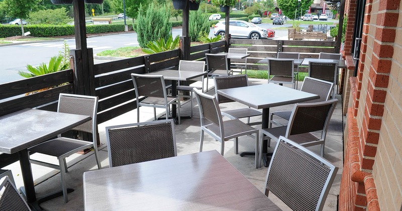 Exterior, porch , tables and seats