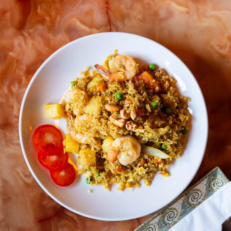 menu item 46 of 106, Pineapple Fried Rice