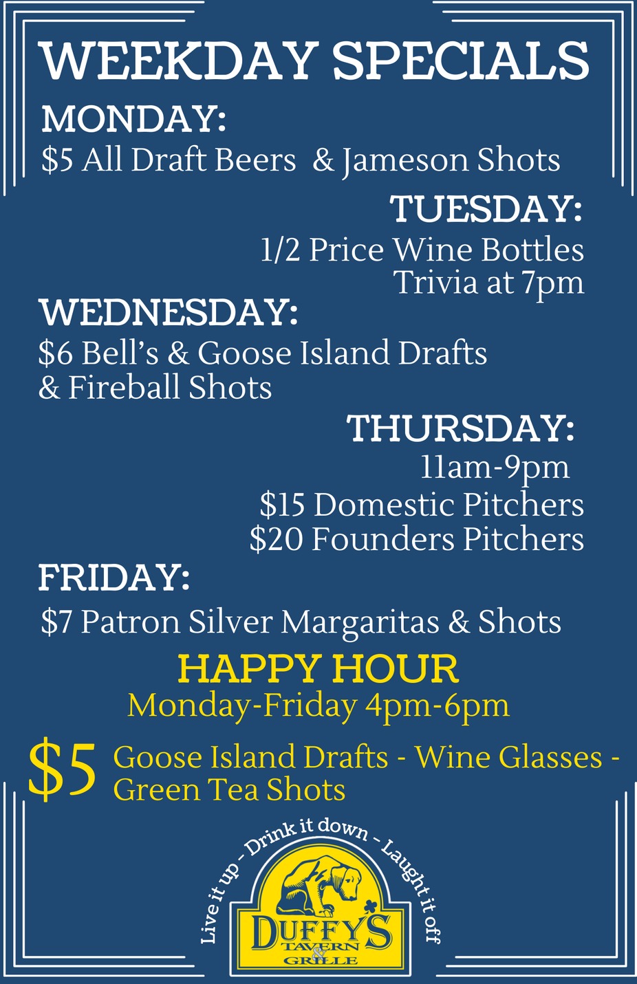 New Weekday Specials! event photo