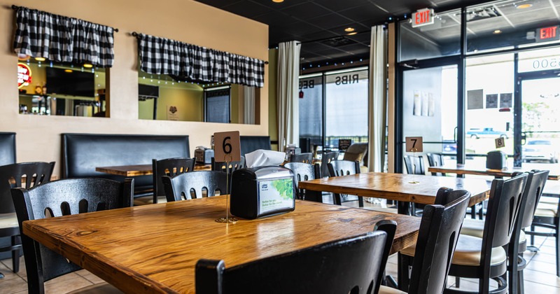 Interior, dining area