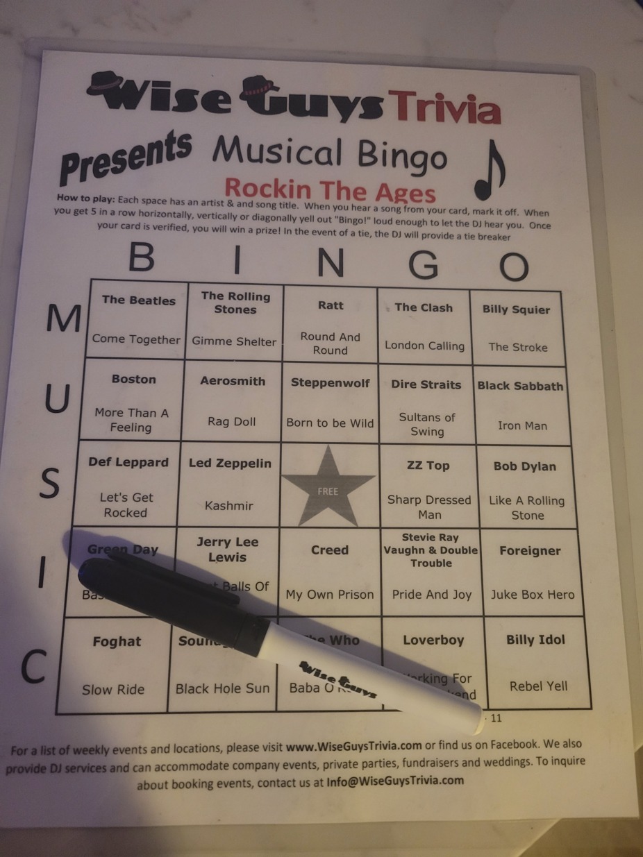 Music Bingo! event photo
