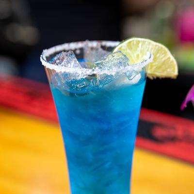 A glass of cocktail at the bar