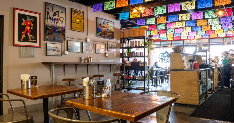 Interior, dining area