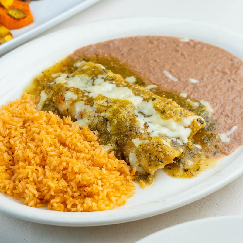 menu item 8 of 11, Tomatillo Enchiladas (Spicy)