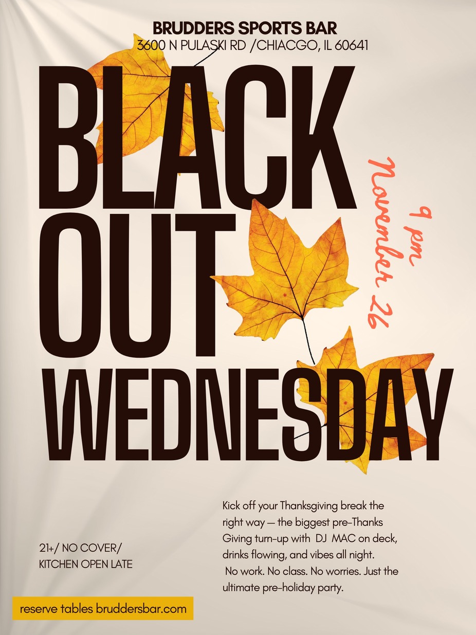 BLACK OUT WEDNESDAY event photo