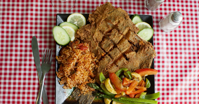 Pork Chop, Grilled Vegetables and Rice