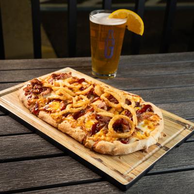 BBQ flatbread.