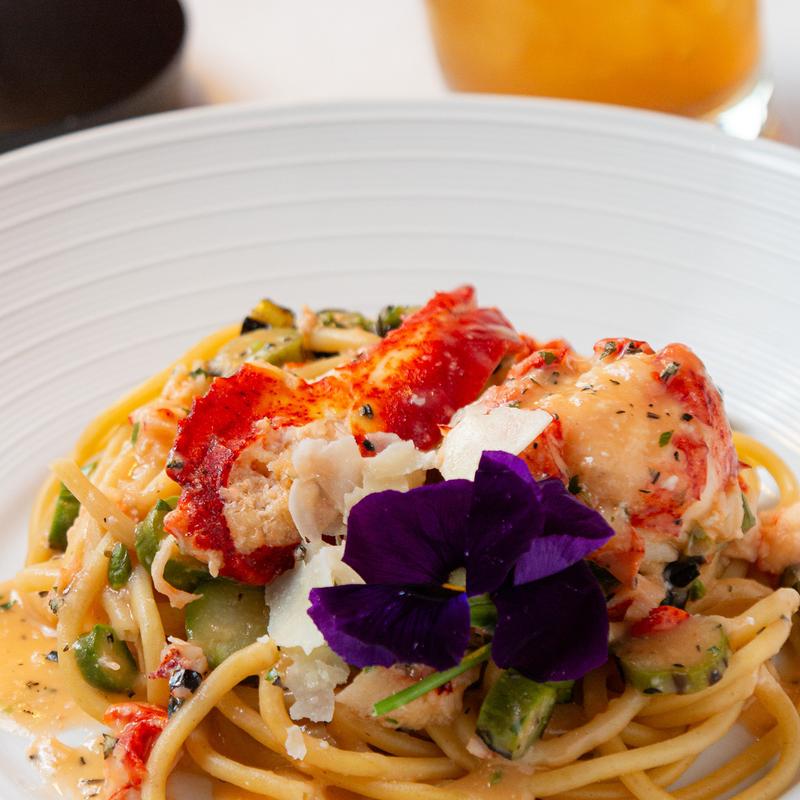 Shrimp Pappardelle Pappardelles aux crevettes photo