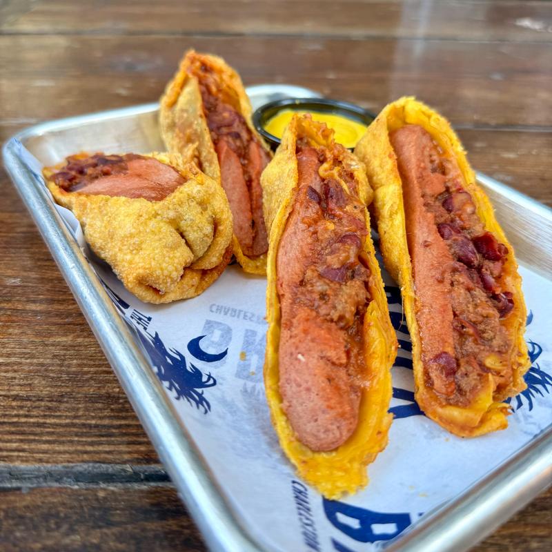 Chili Cheese Dog Egg Rolls photo