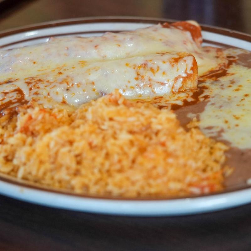 25. One Burrito, One Enchilada, Rice, and Beans photo