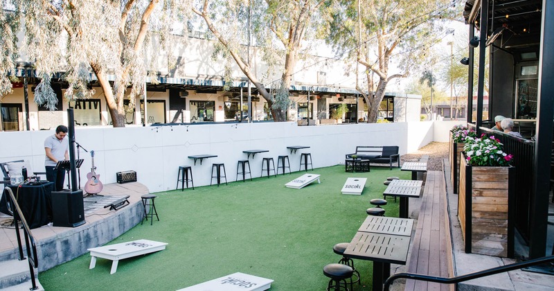 Exterior seating area