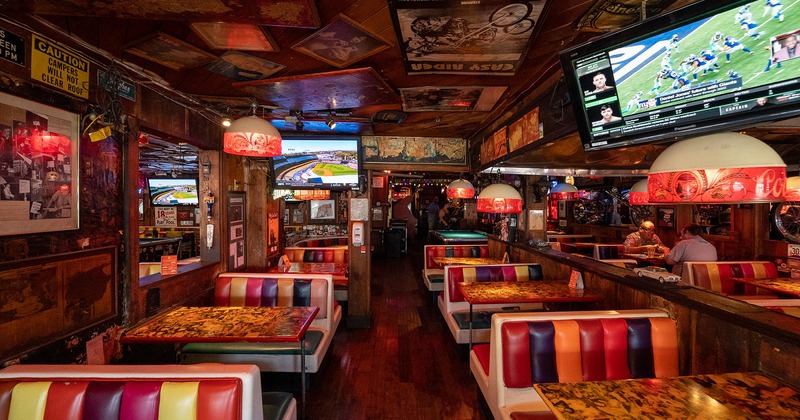 Interior, booth area