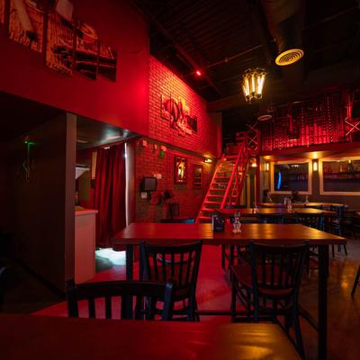 The interior of the venue.