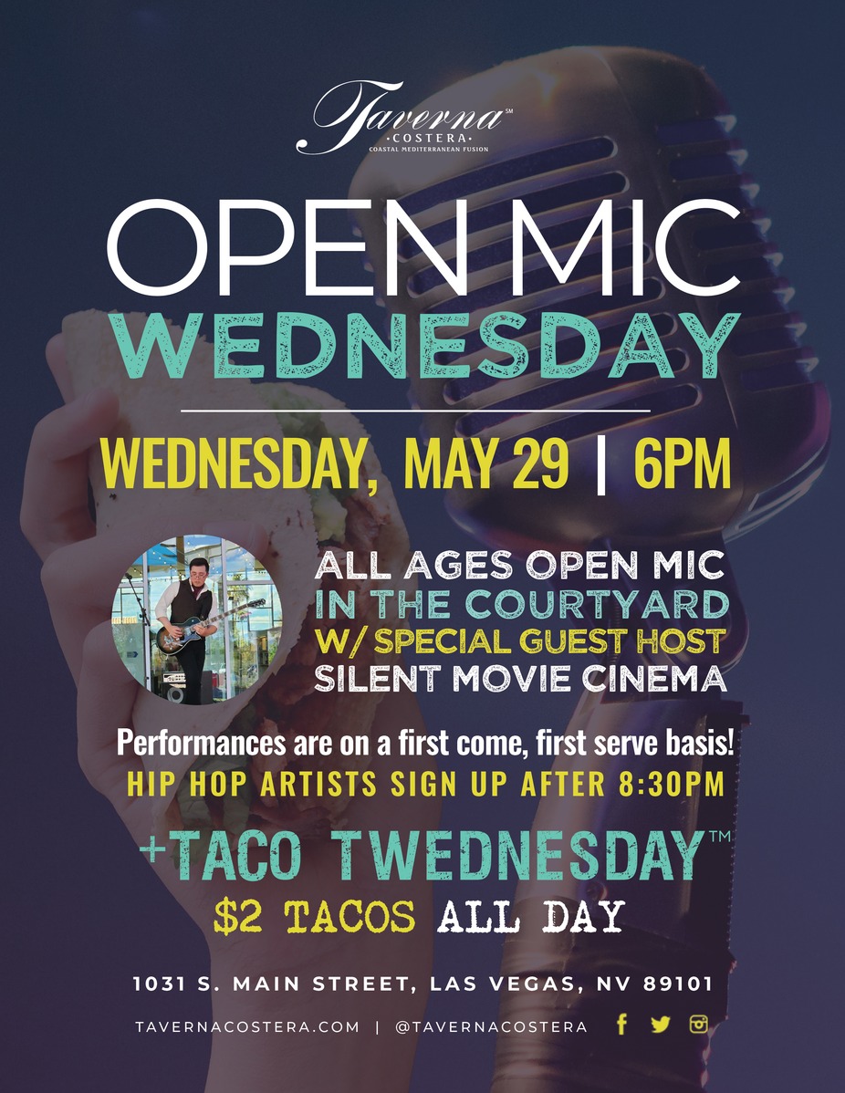 All Ages Open Mic with Silent Movie Cinema event photo