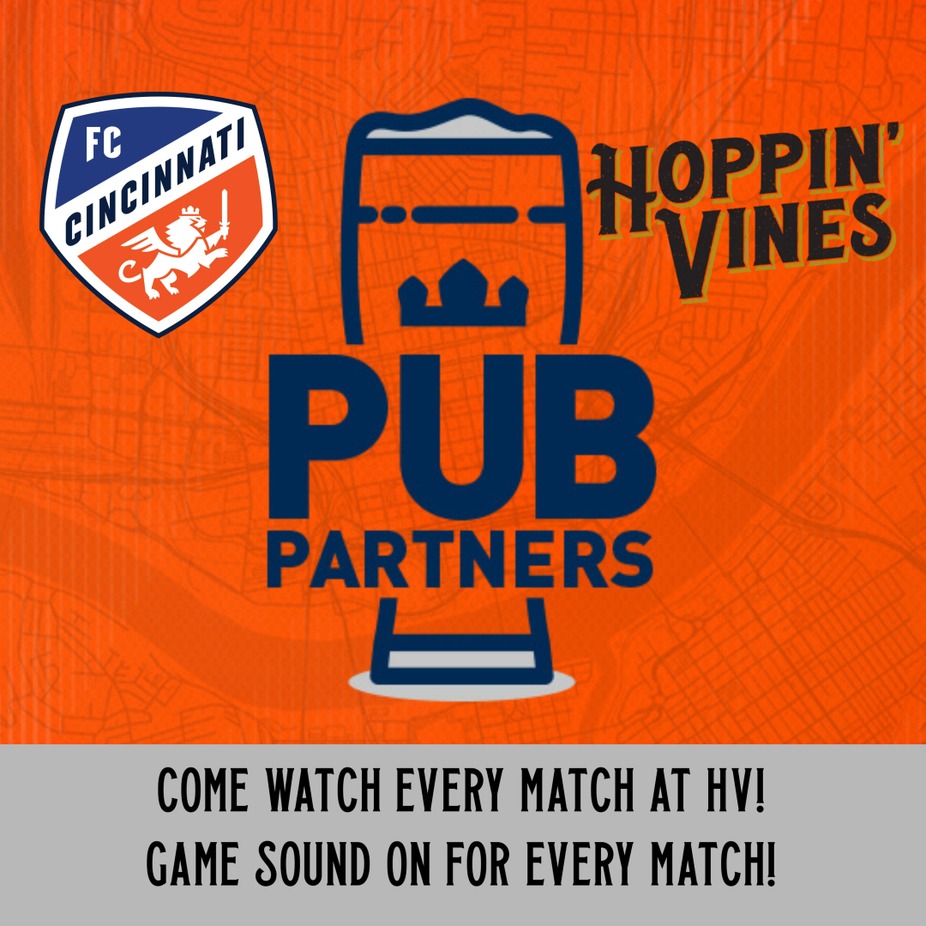 Hoppin' Vines is an official Pub Partner of FC Cincinnati! event photo