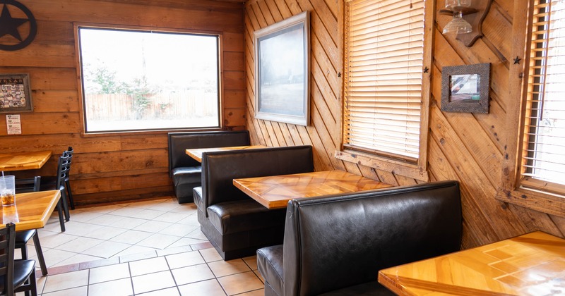 Interior, booths