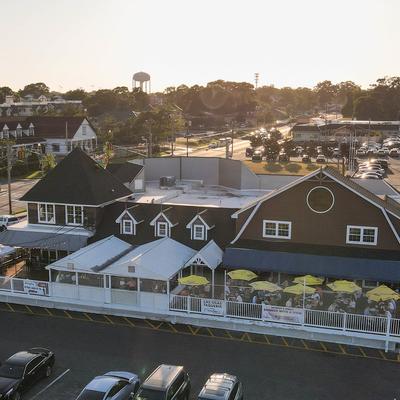 Caroline's By The Bay, aerial view.
