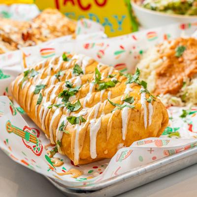 Chicken chimichanga.