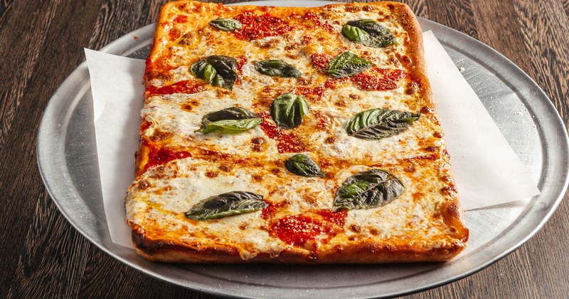 Margherita square pizza