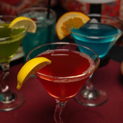 Assorted cocktails.