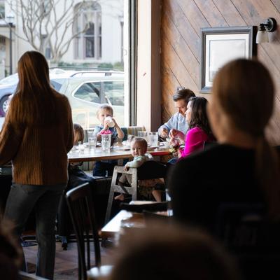 People at the restaurant.
