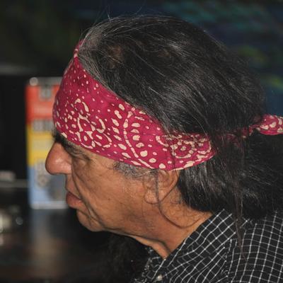 A profile shot of a person.