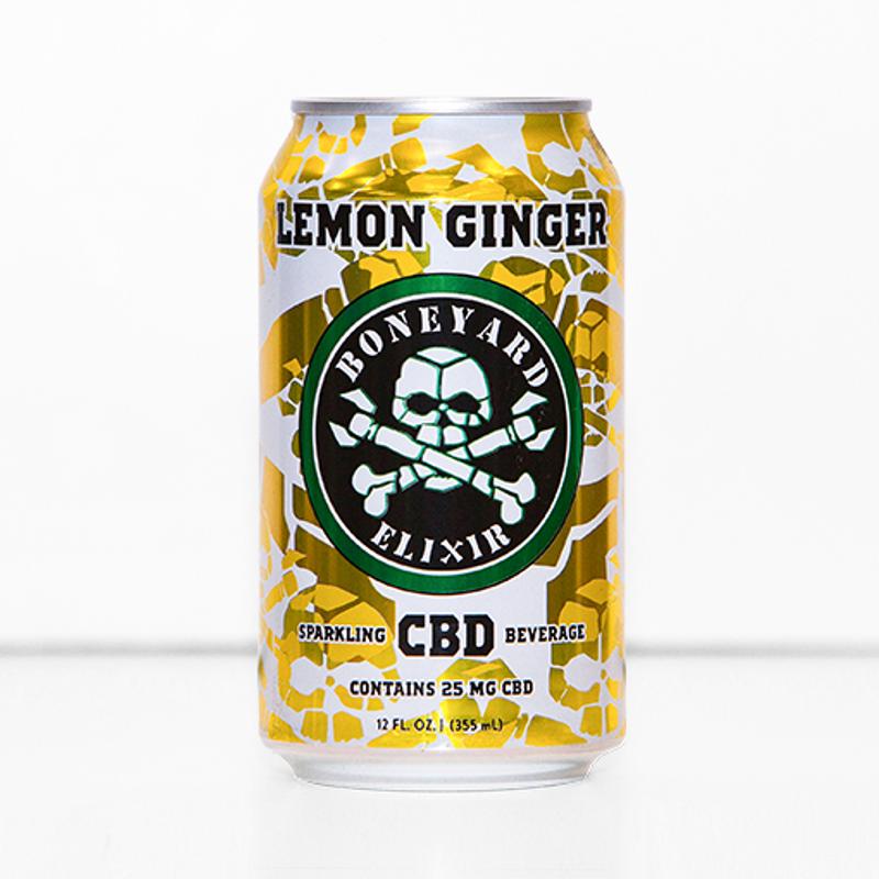 Boneyard CBD Soda Ginger Lemon photo