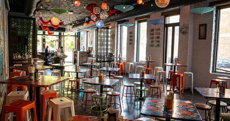 Interior, dining area