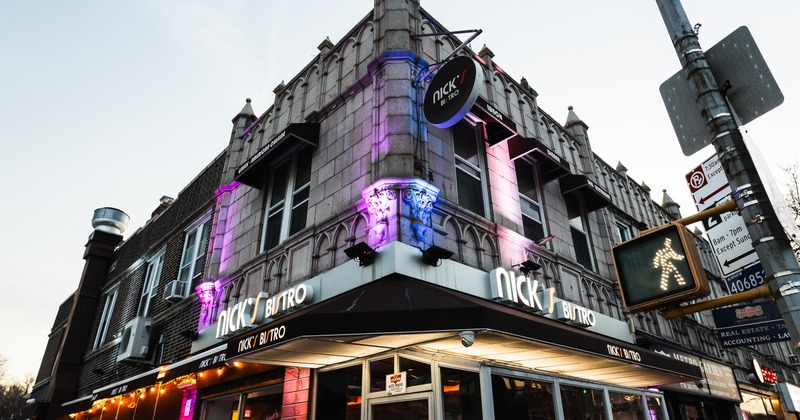 Exterior, angle view to restaurant