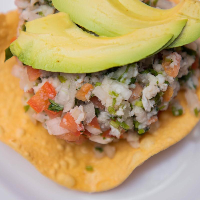 Tostada De Ceviche De Pescado photo