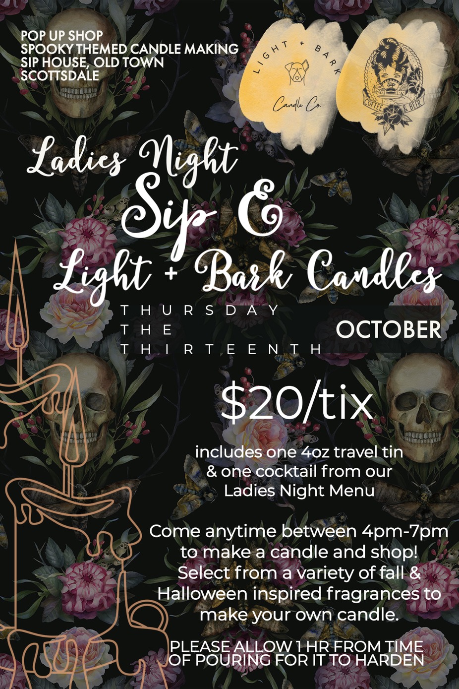 Ladies Night with Light + Bark Candles event photo