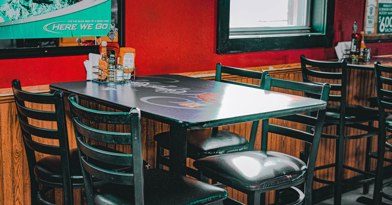 Interior, guest tables