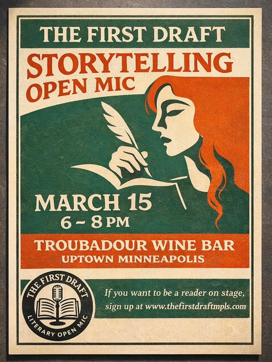 The First Draft: Storytelling Open Mic event photo