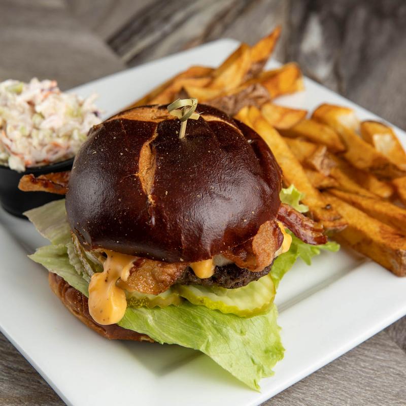 Pub Pretzel Burger photo