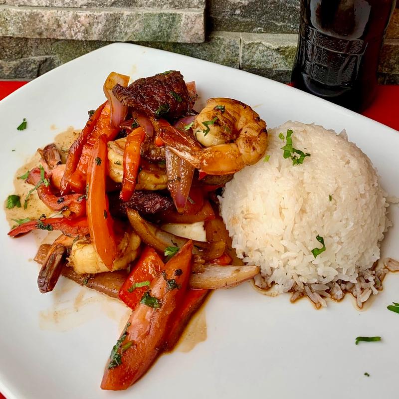 Saltado Mar y Tierra* (with Steak and Shrimp) photo