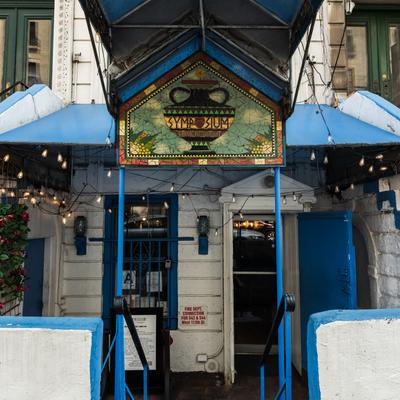 Exterioor, entrance to restaurant.