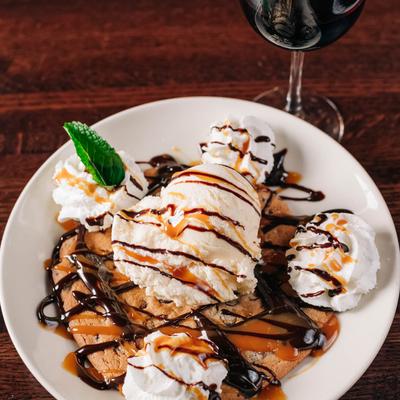 Chocolate Chip Cookie Sundae.