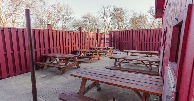 Exterior seating area