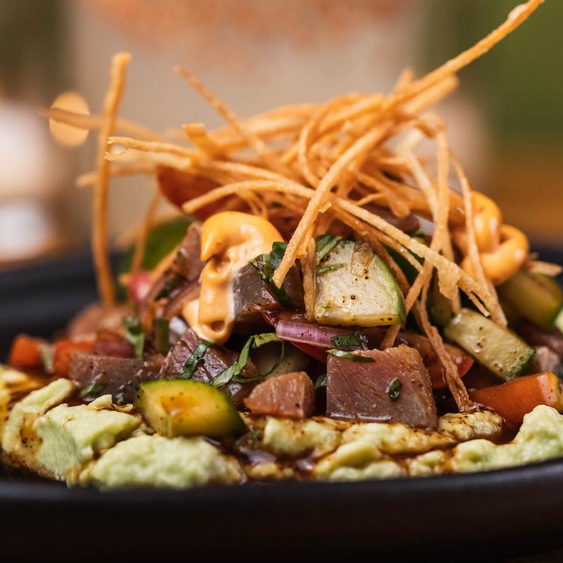 menu item 3 of 10, Seared Tuna Tostada