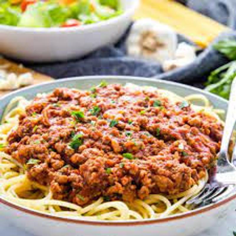 Half Pan Spaghetti Meat Sauce photo