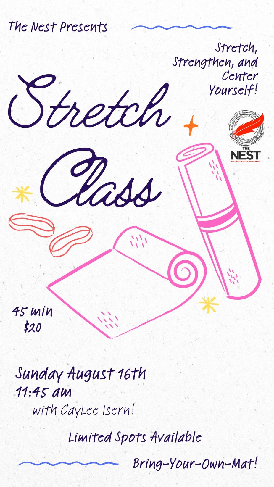 Stretch Class at the Nest event photo