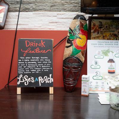 The restaurant's menus on the table.