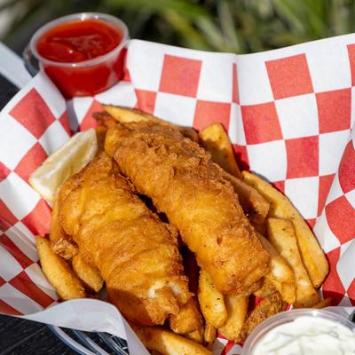 Fish and chips.