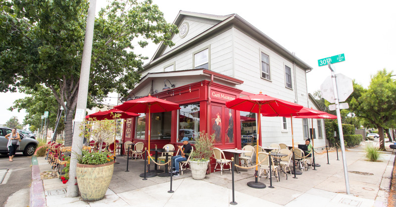 View of cafe from outside