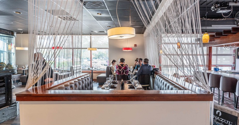 Interior, people dining
